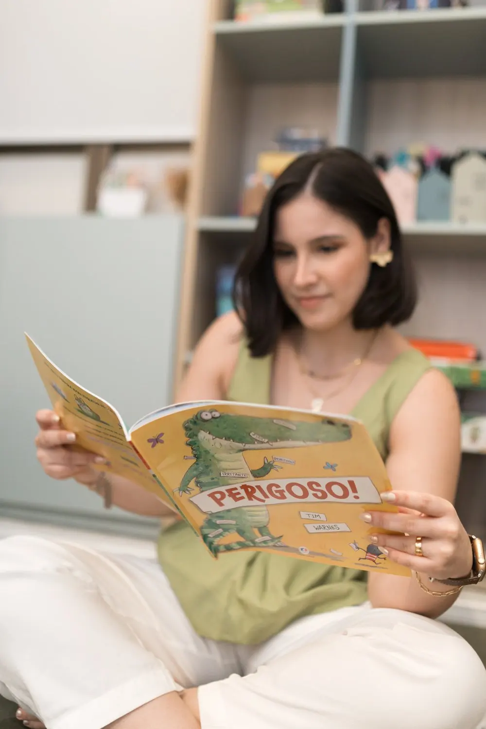 Leitura em atendimento com adolescente